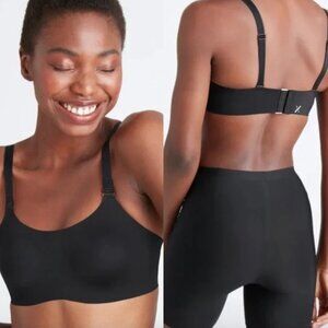 Knix padded Evolution bra, black/beige, size 4